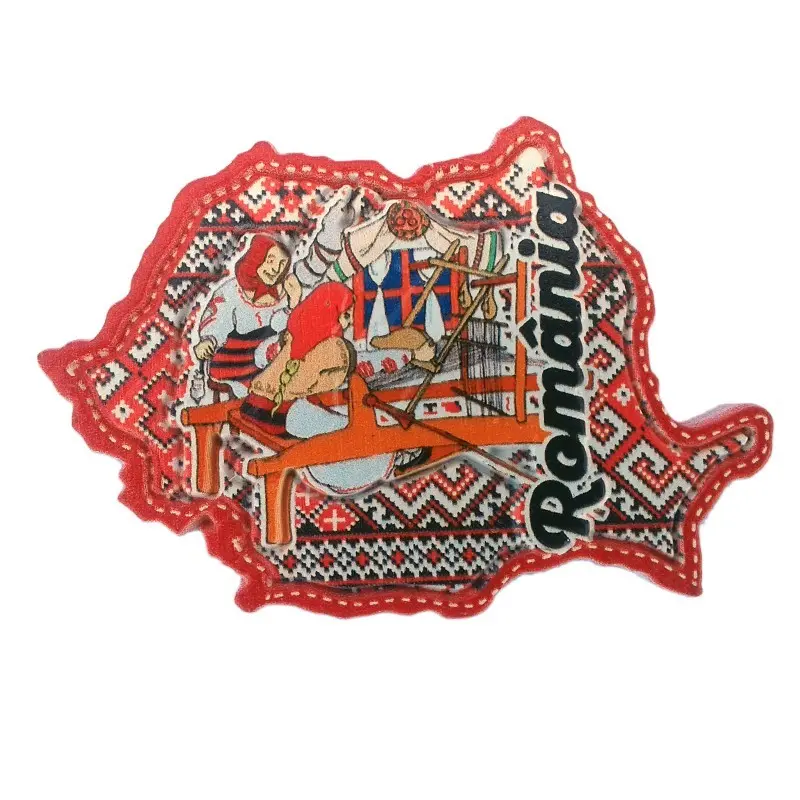 Harta romanie, magnet ceramica obiceiuri populare, model 1509d 4